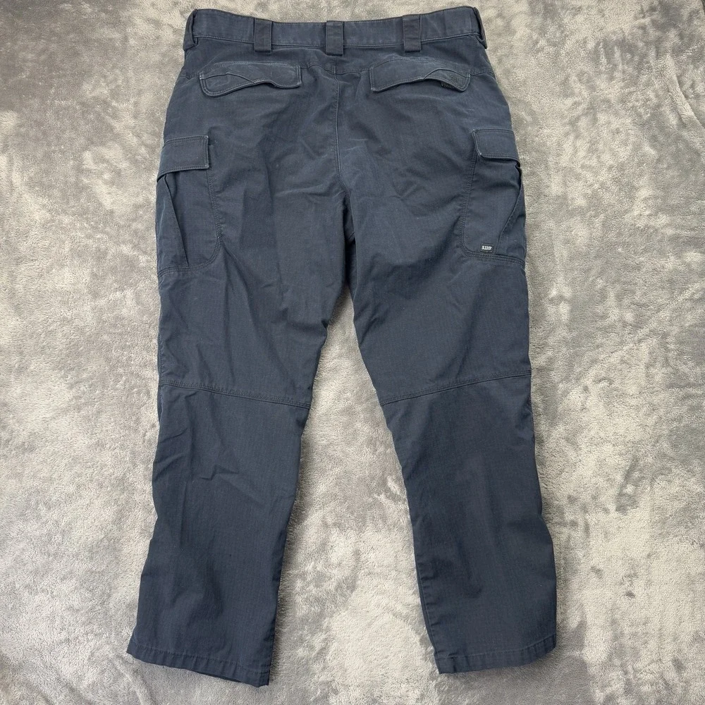 5.11 Tactical Stryke Pants‎ Mens 37x29 Navy Blue Ripstop Multi-Pocket Cargo